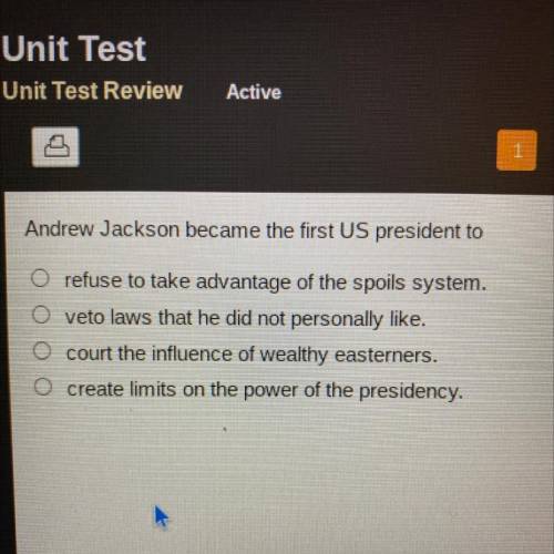 Andrew Jackson became the first US president to