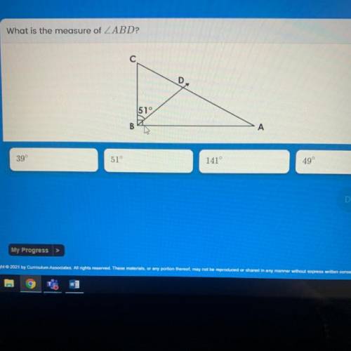 What is the measure of ABD?