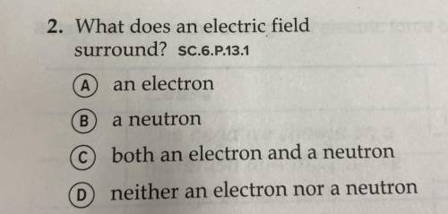 What does an electric field
surround?
