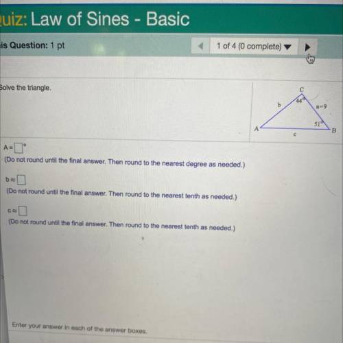 Help plz. Law of sines