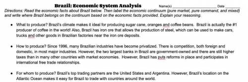 ASApp plzzzzzzzzzzz need help PLZZ look at the picture for facts

Describe how Brazil’s system of