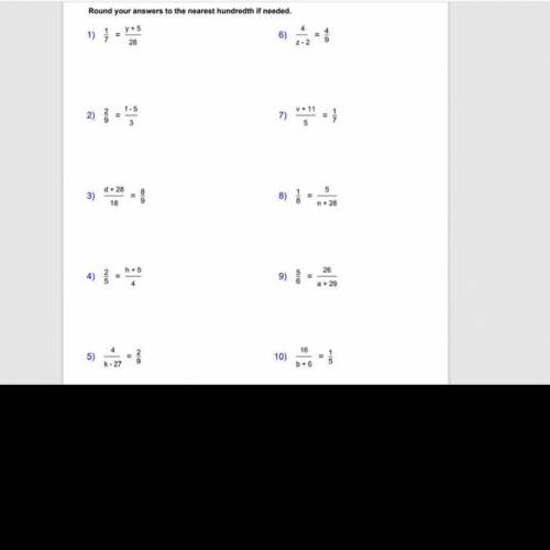 Please help me with 1 to 10 and show me how you get it and the answers please