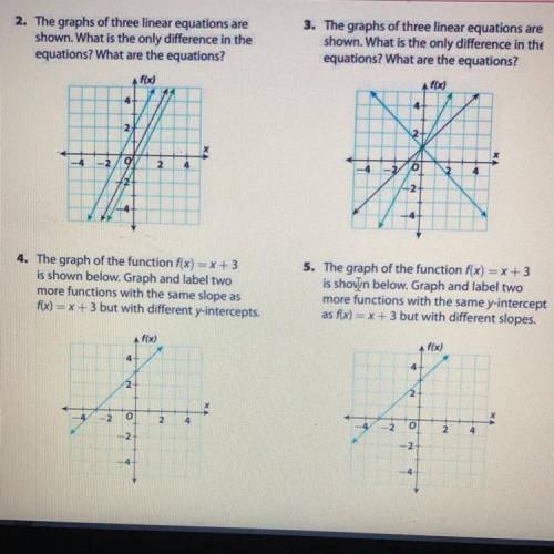 Please help me with 2 3 4 and 5 ! And show workk plss.