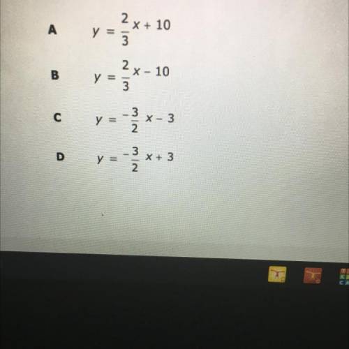PLEASE ASAP

What is the equation of the line passes through the point (-6, 6) and is parallel to
