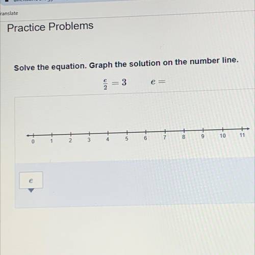 Solve the equation. Graph the solution on the number line