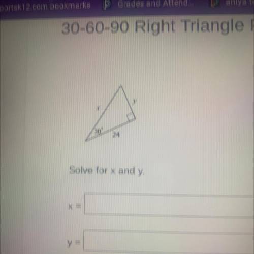 Solve for x and y pls hurry