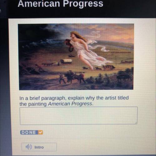 In a brief paragraph, explain why the artist titled the painting American Progress.
