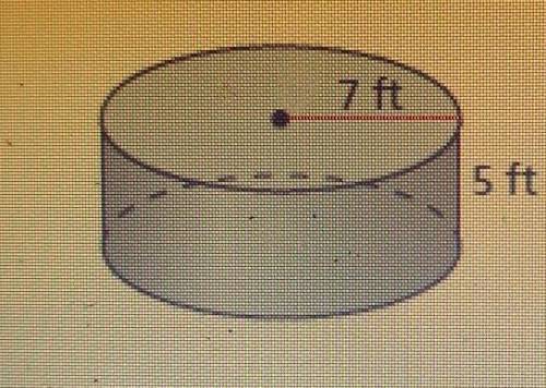 Find the volume of the cylinder. Round your answer to the nearest tenth.

The volume of the cylind