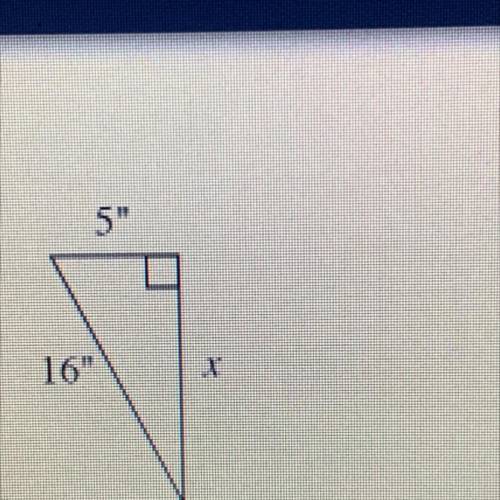 Find x of the triangle