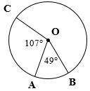 Solve the following problems: Find the indicated values, mAB, m ABC, mBAC, mACB