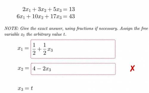 Solve the following system by Gauss-Jordan elimination.