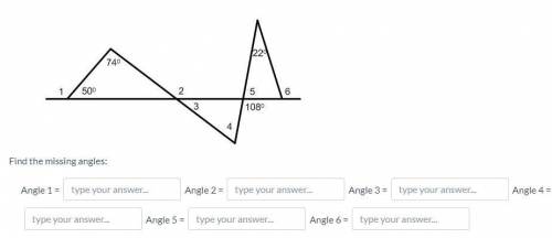 Find the values of the missing angles pt. 2