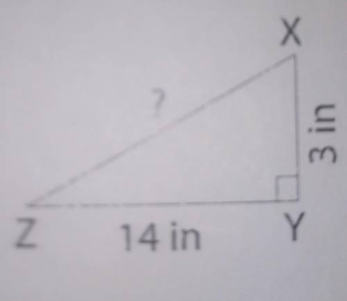 sorry for bad quality. But I'm looking for XZ and I'm using pythagorean theorem. if possible I woul