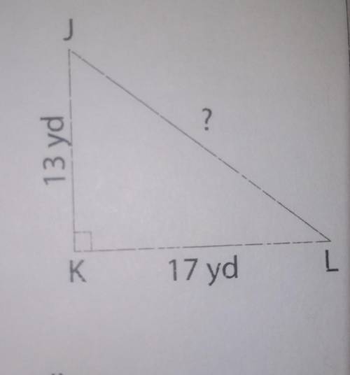 Solving for JL. And I'm using pythagorean theorem. If possible I would like an explanation.