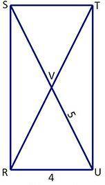 What is the area of rectangle RSTU?