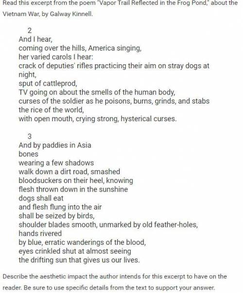 Read this excerpt from the poem Vapor Trail Reflected in the Frog Pond, about the Vietnam War, by