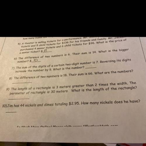 Word problems

I don’t get how to set up the word problems for any of these...can someone help me