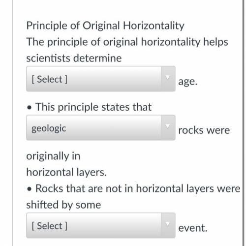 Principle of Original Horizontality

The principle of original horizontality helps scientists dete
