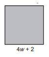 Write the simplified expression to represent the perimeter of the square.