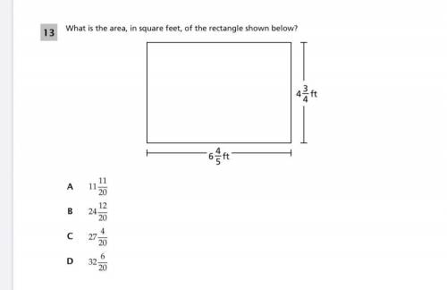 What is the area, in square feet, of the rectangle shown below?