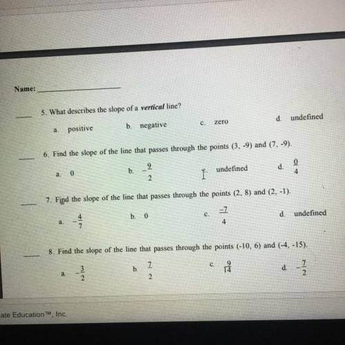 Can someone help me with these problems 5-8 I would appreciate it