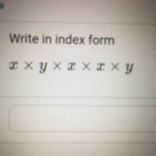 Index form
Need help with this