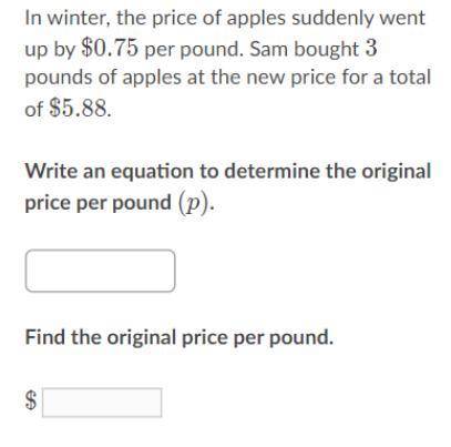 Decimal/Fraction Equation Word Problems