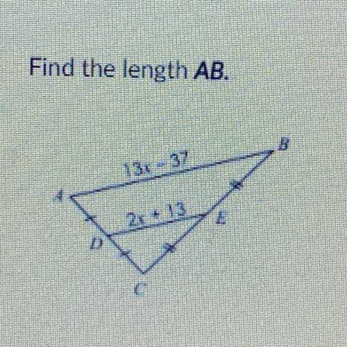 Find the length AB ?
