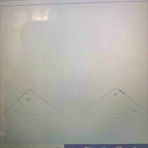 Are the triangles similar? Explain how you know.