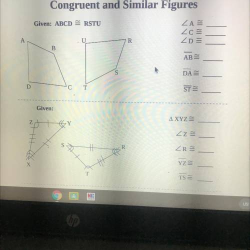 Congruent and similar figures need help I’ll cash app anyone who does my math work $10 for 2 assign