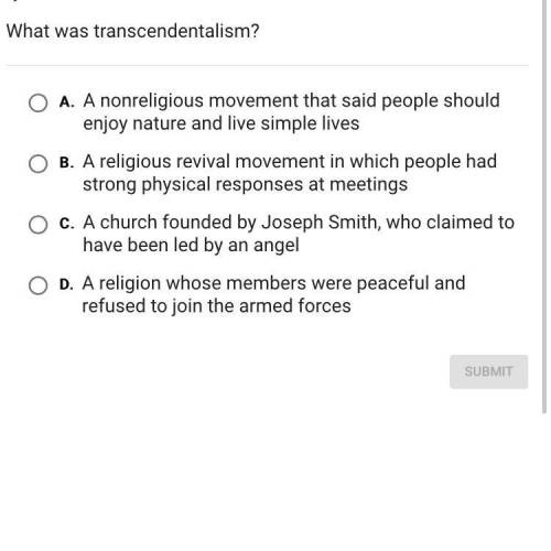 What was transcendentalism?