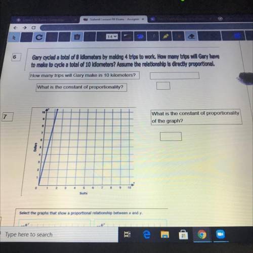 What is the constant proportionally of the graph 
Help me