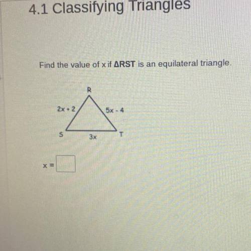 4.1 Classifying Triangles
can you help me please?