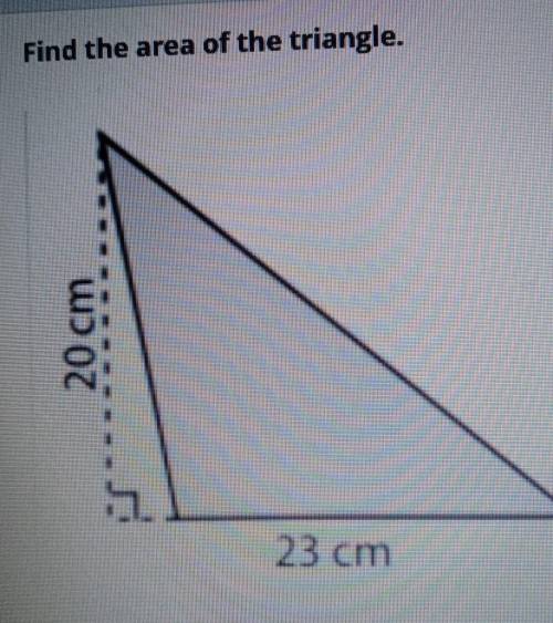 Find the area of the triangle??