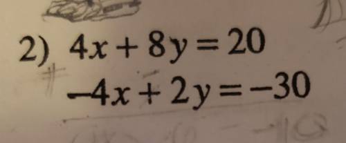 This is solving systems of equations by elimination, though I am a bit confused