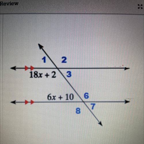 What’s the measure of angle 6?