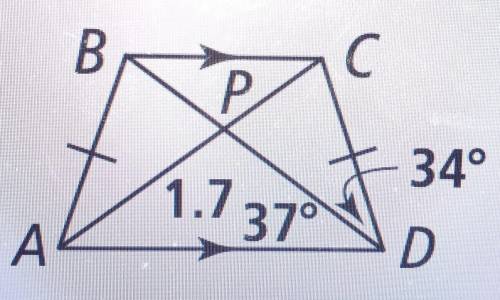 if BD =2.8, What is CP? (Round your answer to the nearest tenth. Write NA if there is not enough In