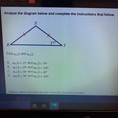 Analyze the diagram below and complete the instructions that follow 
Find m