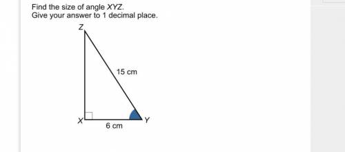 Find the size of angle XYZ. Give your answer to 1 decimal place