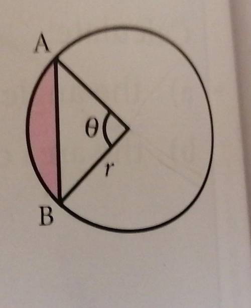 Urgent please please helpfind θ and hence the shaded area when:AB= 10 cm, r= 10 cm