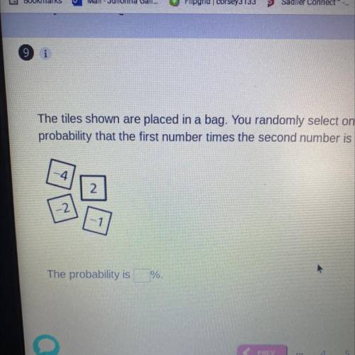 The tiles shown are placed in a bag. You randomly select one of the tiles, return it to the bag, an