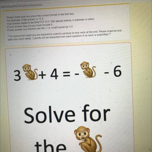 Solve for the what is the answer?