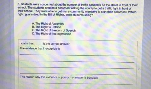 Please help with my civics, please answer all 3=parts of each question