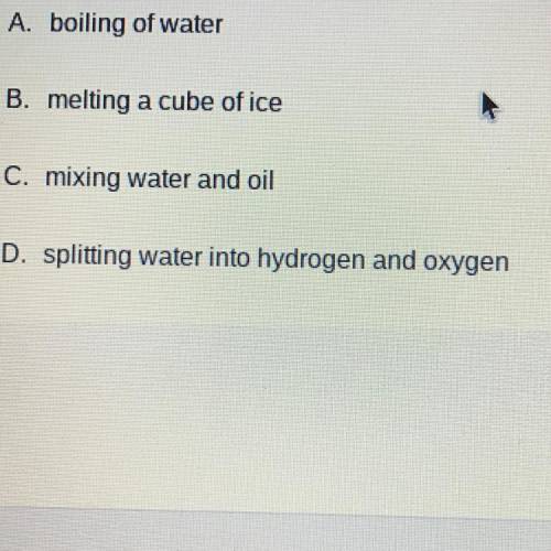 Which of the following is a chemical change?