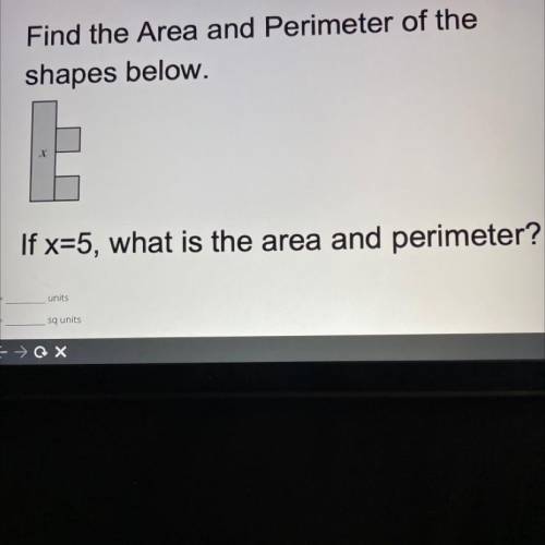 Find the Area and Perimeter of the
shapes below.