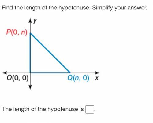 Please need help!! ASAP Find the length of the Hypotenuse. And explain, please.