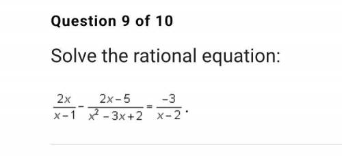 Solve the rational equation: