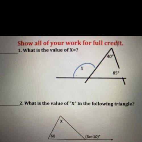 What is the value of X=
