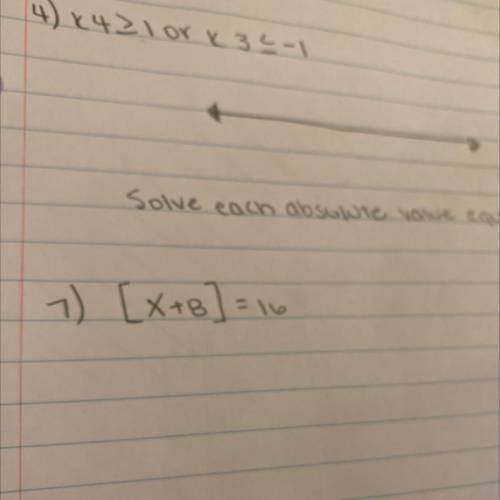 Solve each absolute value equation