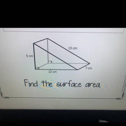 Please help ASAP it is surface area not lateral